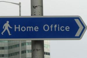 Street sign to the Home Office